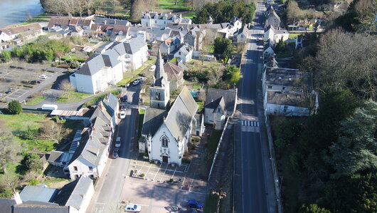 Larçay vue du ciel