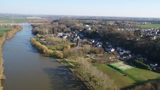 Larçay vue du ciel